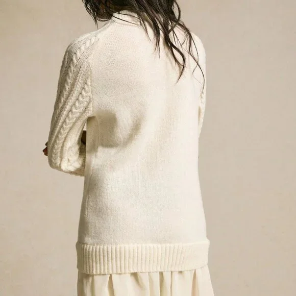 Brown Casual Women's Minimalist Long Sleeve Sweater Dress - Picture 2 of 7